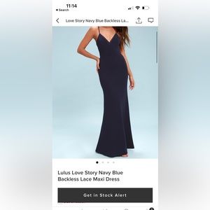 Navy blue lulus gown